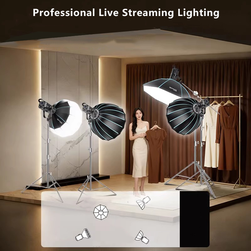 Professional 500W Photographic Lighting Studio Lamp Kit LED Cob