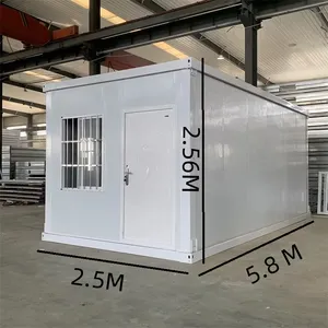 China Fertighaus mit Badezimmer Küche Fertighaus Mobil heim USA 20ft Faltbares Container haus Luxus zu verkaufen