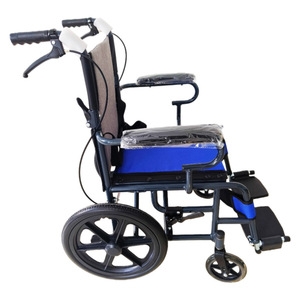 Fauteuil roulant manuel 16 places en plastique noir pour usage domestique, aide à la mobilité pour personnes âgées - Product Image 3