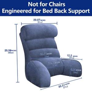 Ergo bantal punggung kustom Modern, sandaran punggung besar, besar, mendukung membaca, bantal santai Tv, sandaran pinggang, bantal baca - Product Image 2