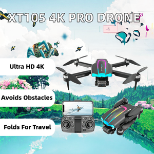 Dron OEM XT105 para Principiantes, Cámara 4K UHD, Evitación de Obstáculos, Plegable, de Plástico, Quadcopter RC con WiFi FPV - Product Image 2