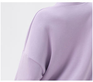 Suéter de punto con media cremallera para <span class=keywords><strong>mujer</strong></span>, de modal, holgado, con cremallera de cuarto - Product Image 5