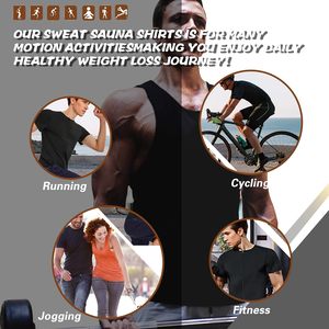 Débardeur de sudation <span class=keywords><strong>pour</strong></span> <span class=keywords><strong>homme</strong></span>, gilet de sauna, maillot de compression <span class=keywords><strong>pour</strong></span> l'entraînement, gaine amincissante, effet thermique, personnalisable, <span class=keywords><strong>pour</strong></span> la gym - Product Image 2