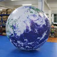 Énorme globe gonflable/globe de terre gonflable personnalisé/ballon gonflable de carte du monde