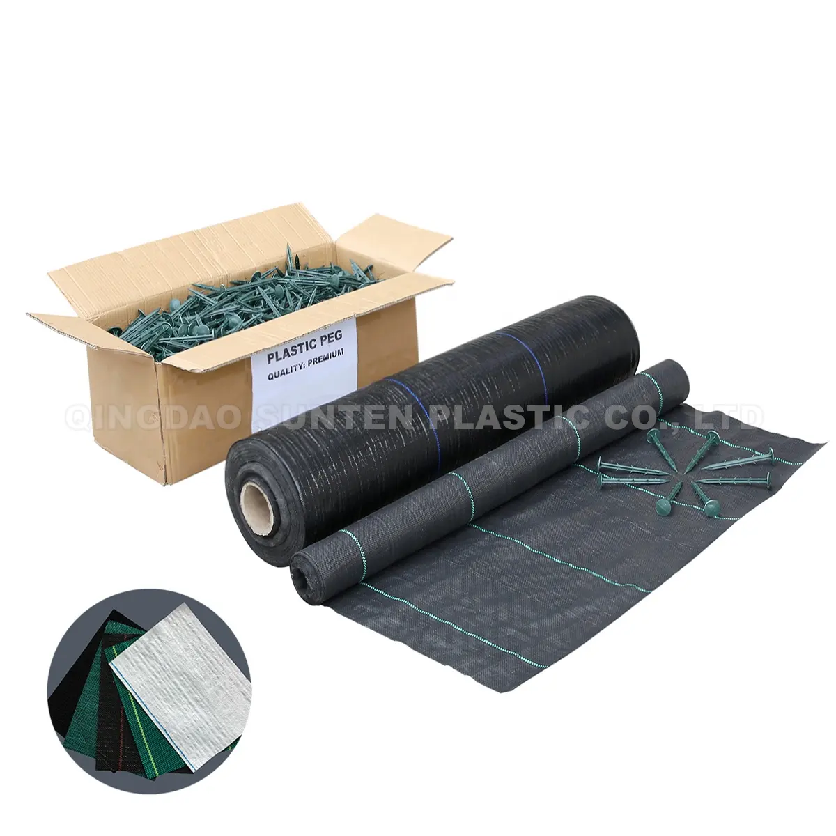 Black/Green/White PP/PE Woven Control Anti Barrier Cover Weed Mat for Agriculture/Garden/Landscape