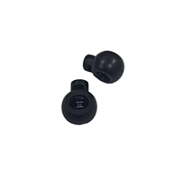 Petit verrou de cordon étanche en plastique POM noir avec ressort pour sac à dos sac cordon ajusteur matériel accessoires