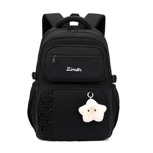 Sac à dos grande capacité en tissu Oxford imperméable avec RFID pour filles, style vintage, USB, antivol, fermeture éclair, pour les classes 5-6, Nouveau - Product Image 1