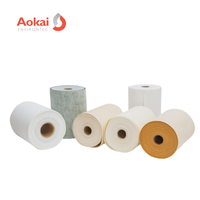 Tissu filtrant non tissé Aokai personnalisé pour températures moyennes et élevées, feutre filtrant pour l'industrie du ciment/de l'acier
