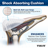 Protecteur de talon durable et résistant à l'usure, design respirant avec trous d'aération, coussinets de talon en gel épais pour un soutien et un amortissement durables du talon