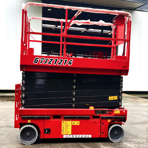 Elevador de tijera autopropulsado de 4m, 6m, 8m, 10m, 12m, elevador de tijera autopropulsado pequeño hidráulico eléctrico plataforma de trabajo aéreo - Product Image 2