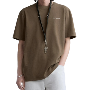Nouvel Arrivage T-shirt Vintage Homme Personnalisé Coupe Oversize en Coton Lourd 100% Tissu Jersey Respirant Grande Taille Style Urbain - Product Image 2