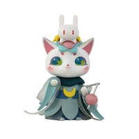Figurine de chat de style chinois en PVC, jouet artistique mignon, décoration de bureau, cadeau, en stock, fabrication OEM personnalisée, vente en gros