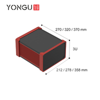 Yonggu Oem Boîtier d'armoire en alliage personnalisé Industries du transport Boîtier d'instrument de contrôleur 3U Châssis de serveur en aluminium