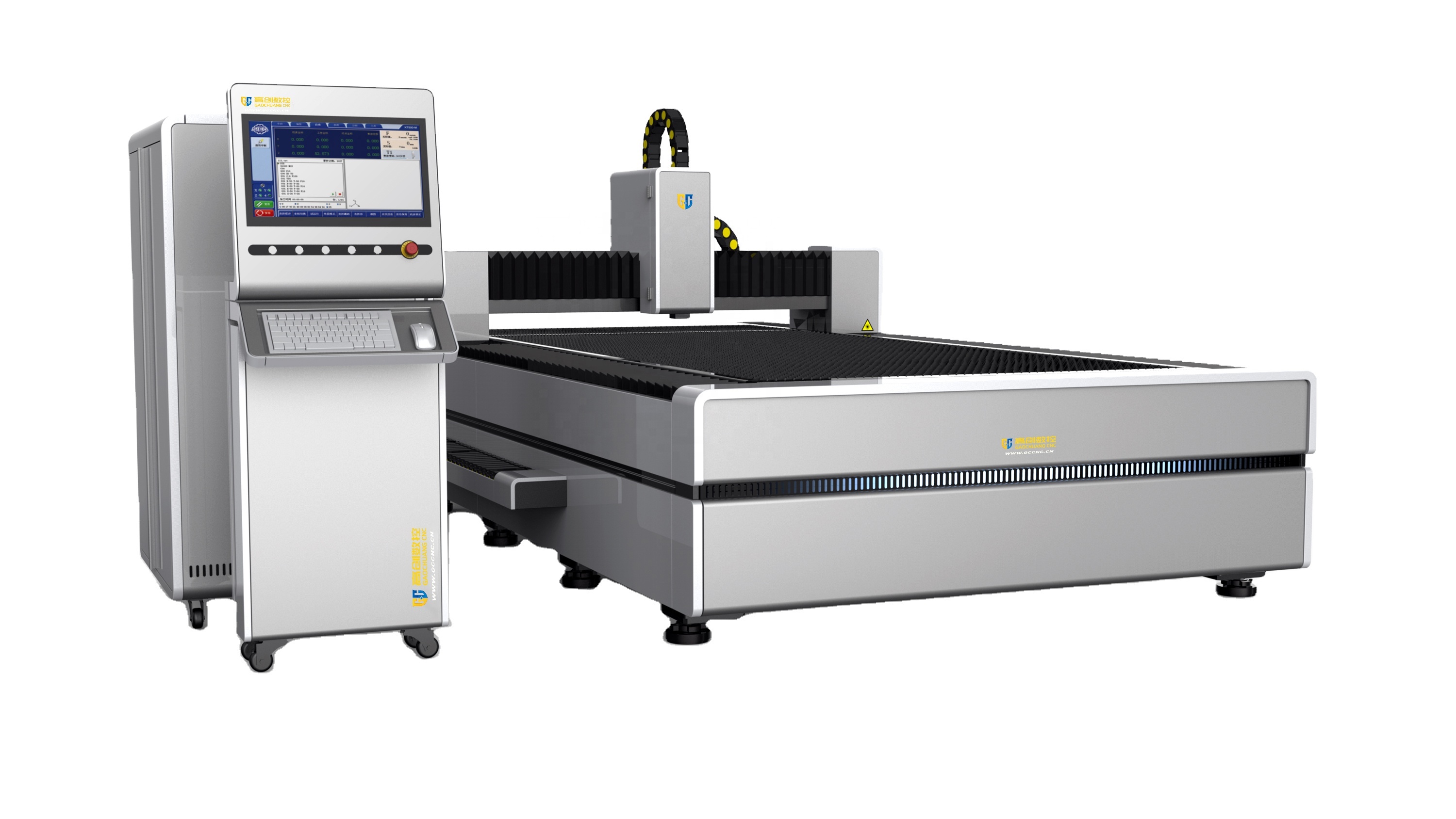 Servo Motor 3kw Fiber Laser Cutting Machine CNC Lazer Cutter 1500*3000mm