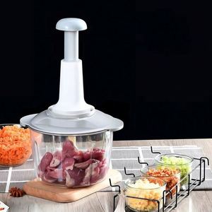 Wholesale 1pcs Manual <b>Vegetable</b> Mincer Press Type Multi-Function Portable Dishwasher Safe Household Garlic Whisk Stirrer - Product Image 3