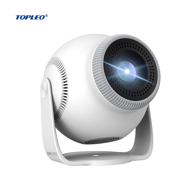 Topleo Projector 8k Tv Screen Android 14 Mobile Phone Mini Portable Android Smart Projector