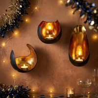 Nouvelle tendance de design, bougeoir en métal fer forgé en forme de flamme d'œuf de Pâques, fait à la main, de haute qualité, durable, décoration de la maison