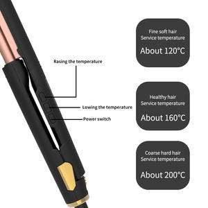 2 en 1, peine caliente eléctrico portátil, plancha plana <span class=keywords><strong>y</strong></span> cepillo para el pelo, Alisador, placa <span class=keywords><strong>de</strong></span> cerámica, pantalla LED <span class=keywords><strong>y</strong></span> LCD para uso en hoteles - Product Image 4