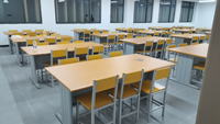 Ensemble table et chaises de lecture réglable en métal de conception moderne pour étudiants à l'école