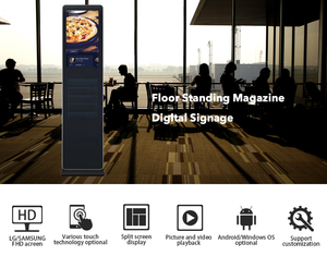 21.5 pollici Android 4K Magazine Book Booth scaffale per giornali Digital Kiosk Signage Lcd Digital Player advertising - Product Image 3