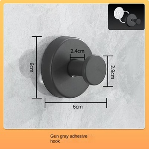 New Stainless Steel Suction Cup <strong>Hook</strong> Free Punch Vacuum Coat Wall Bathroom <strong>Towel</strong> <strong>Hook</strong> Modern Simple Design - Product Image 6