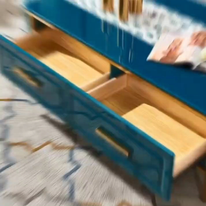 Bàn cà phê hiện đại giữa thế kỷ với phụ kiện trang trí lưu trữ bằng gỗ Bàn cà phê Trung tâm màu trắng - Product Image 3