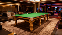 Table de billard personnalisable de 12 pieds en bois/métal/verre avec poches en cuir et semelle en caoutchouc – Qualité tournoi, écologique, professionnelle, pour usage domestique