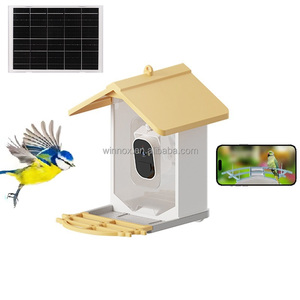 Accessori per uccelli per animali domestici bevitore e mangiatoie IPX5 impermeabile alimentatore per uccelli in metallo ad energia solare con telecamera di riconoscimento AI e Birdbath - Product Image 6
