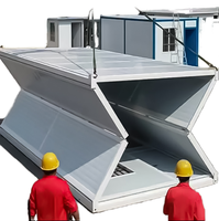 Maison conteneur préfabriquée modulaire pliable et respirante de 20 pieds au design moderne, bureau mobile et cuisine