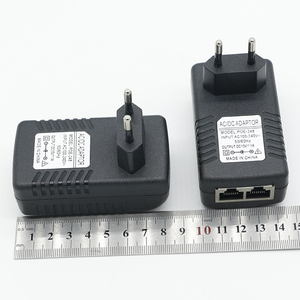 Tường gắn kết Euro cắm <span class=keywords><strong>ethernet</strong></span> PoE Injector 48v0.5a AC <span class=keywords><strong>DC</strong></span> Power PoE <span class=keywords><strong>Adapter</strong></span> 24v1a 24W 100Mps RJ45 cổng PoE Injector <span class=keywords><strong>Adapter</strong></span> - Product Image 2