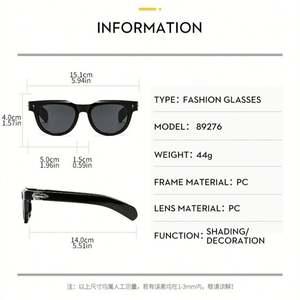 Gafas de Sol Retro de Moda 2025 con Logotipo Personalizado, Montura Grande con Remaches, Protección UV400, para Mujer y Hombre, para Conducir - Product Image 6