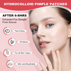 Patchs Hydrocolloïdes en Gros pour le Traitement de l'Acné du Visage et de la Peau, à l'Acide Salicylique et à l'Huile d'Arbre à Thé, Végétaliens - Product Image 3