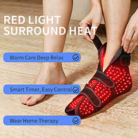 Coussin chauffant portable pour pieds à lumière rouge, rechargeable et sans fil, pour le coude et la cheville, masseur pour la récupération sportive