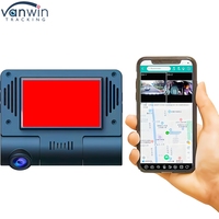 1080P WiFi GPS enregistreur de voiture Dashcam boîte noire invisible avec 170 grand Angle double enregistrement couleur noire