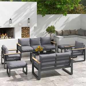 قائمة العلامة التجارية الجديدة إطار ألومنيوم أثاث حمام سباحة خارجي طقم كراسي الشاطئ الخارجي في الهواء الطلق - Product Image 6