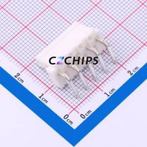 X9396WR-05A-N0SN Wire-to-<b>Board</b> <b>Pin</b> Header Bent Lead Through Hole,P=3.96mm Connector 1x5P 3.96mm Right Angle Insert 5P - Product Image 2