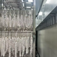 Ligne de production automatique de saucisses fermentées PANFENG, salami, chorizo, pepperoni, fermentation intelligente, séchage, acier inoxydable 304, haute qualité, laminage à froid