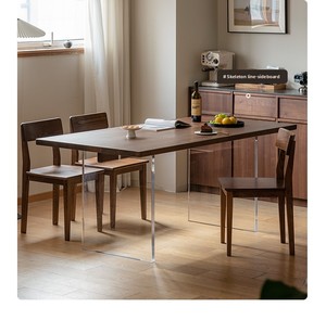 Highend Custom-made Solid Wood Modern <strong>Stable</strong> Dining Furniture Large Simple Rectangular Hotel Villa <strong>Table</strong> - Product Image 4