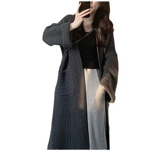 <strong>Women's</strong> Casual Style Autumn/Winter Thick Sweater <strong>Cardigan</strong> Loose and Lazy Long <strong>Warm</strong> Coat with Soft Glutinous Knitted Design - Product Image 5