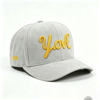 Casquette de baseball 6 panneaux tendance avec logo personnalisé en patch de caoutchouc, légère, respirante, pour usage quotidien décontracté, directement de l'usine