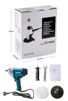 Polisseuse verticale économique électrique DIY 900W 180mm 7 pouces 600-2000 tr/min avec divers accessoires