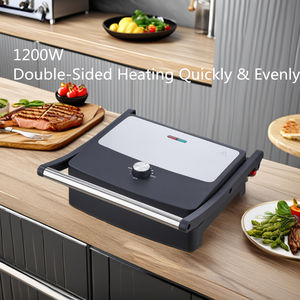 Gril de contact antiadhésif personnalisé de 2000W à 180 degrés Machine à sandwich électrique professionnelle Presse à <span class=keywords><strong>panini</strong></span> domestique Plaques chauffantes pour barbecue - Product Image 6