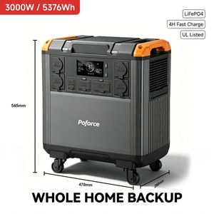 OEM 3000W 便携式充电站 5376Wh LiFePO4 英国 230V 太阳能发电机批发 UKCA GPSR 家用备用电源 MPPT UPS - Product Image 4