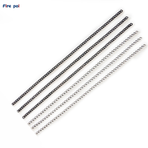 Lửa thiết bị khiêu vũ đốt cháy chương trình đạo cụ làm phụ kiện lửa <span class=keywords><strong>POI</strong></span> dây phi tiêu chuỗi hàn 2.5mm xoắn hình bầu dục liên kết chuỗi - Product Image 2
