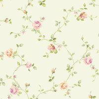 Wallpaper Anti Air Seamless Custom untuk Kamar Tidur Anak Perempuan dan Ruang Tamu, Kain Dinding Berlapis Motif Bunga Kecil dengan Desain Modern