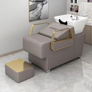 Nouveau lavabo en céramique minimaliste pour salons de coiffure haut de gamme, salons de barbier de luxe - Product Image 5