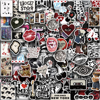 100 autocollants Y2K Downtown Girl DIY Graffiti en PVC imperméable pour décorer ordinateur portable, tasse, guitare, bagages pour adolescents et adultes, autocollants en vinyle