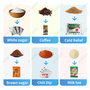 Máquina de envasado de polvo con sellado de 3 lados, llenadora automática motorizada de tornillo inclinado para harina fina y especias - Product Image 4