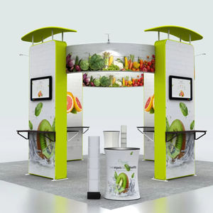 Stand d'exposition portable Tissu de tension modulaire Toile de fond publicitaire Présentoir de <span class=keywords><strong>salon</strong></span> commercial - Product Image 1
