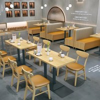 Meubles de restaurant sur mesure, banquettes de restaurant en bois massif, table basse et chaises, tables et chaises de salle à manger en gros, bon prix